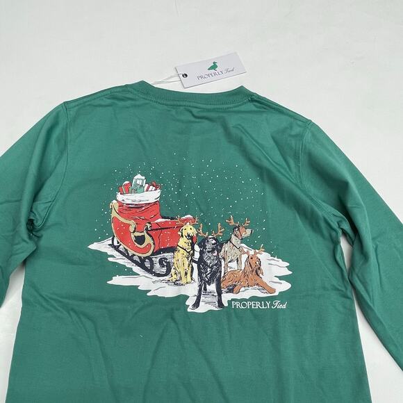 NWT Properly Tied Size 7 Sleigh Dogs in Teal - Picture 3 of 3